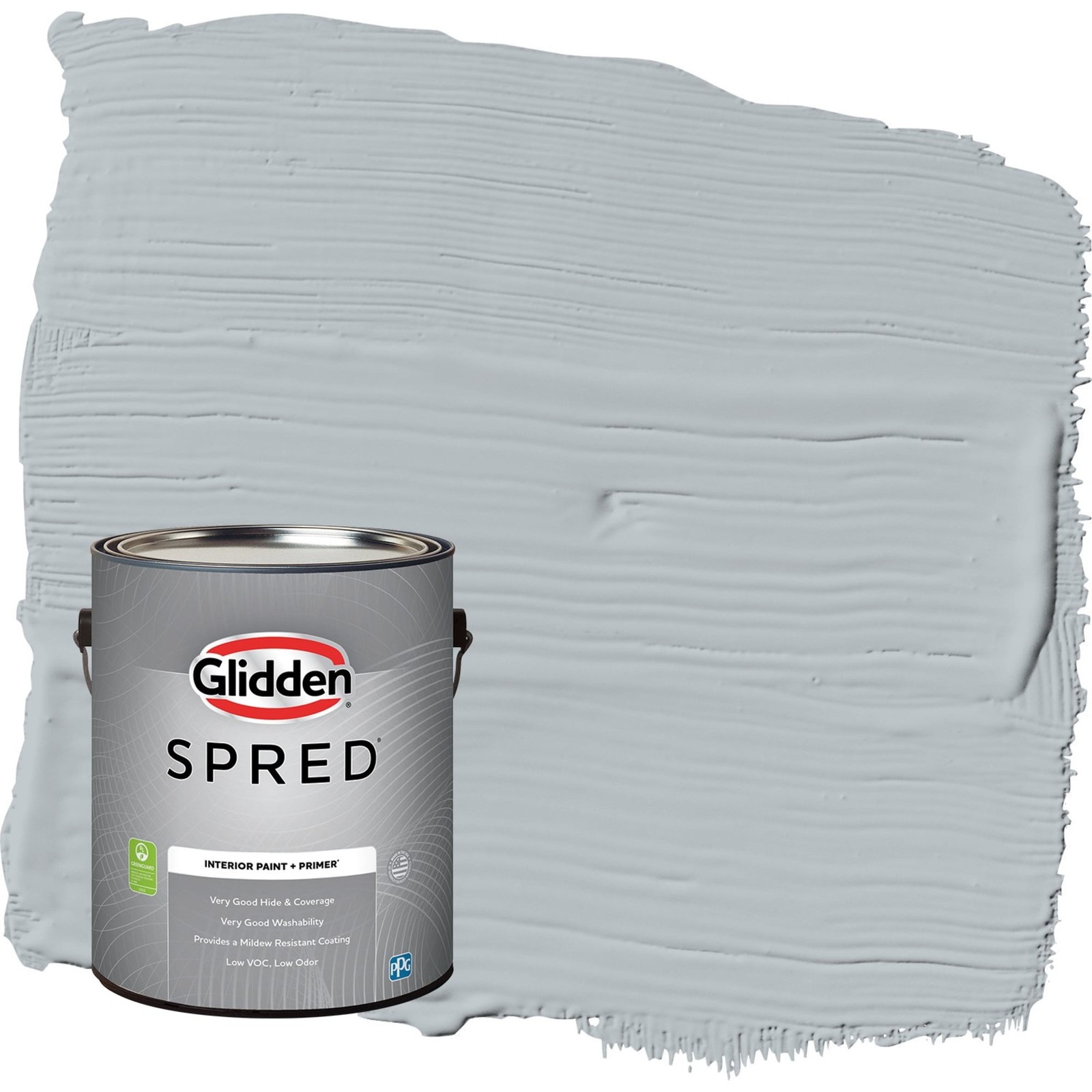 Gray Frost / Grey Flat Interior Paint W/ Primer 1 Gallon