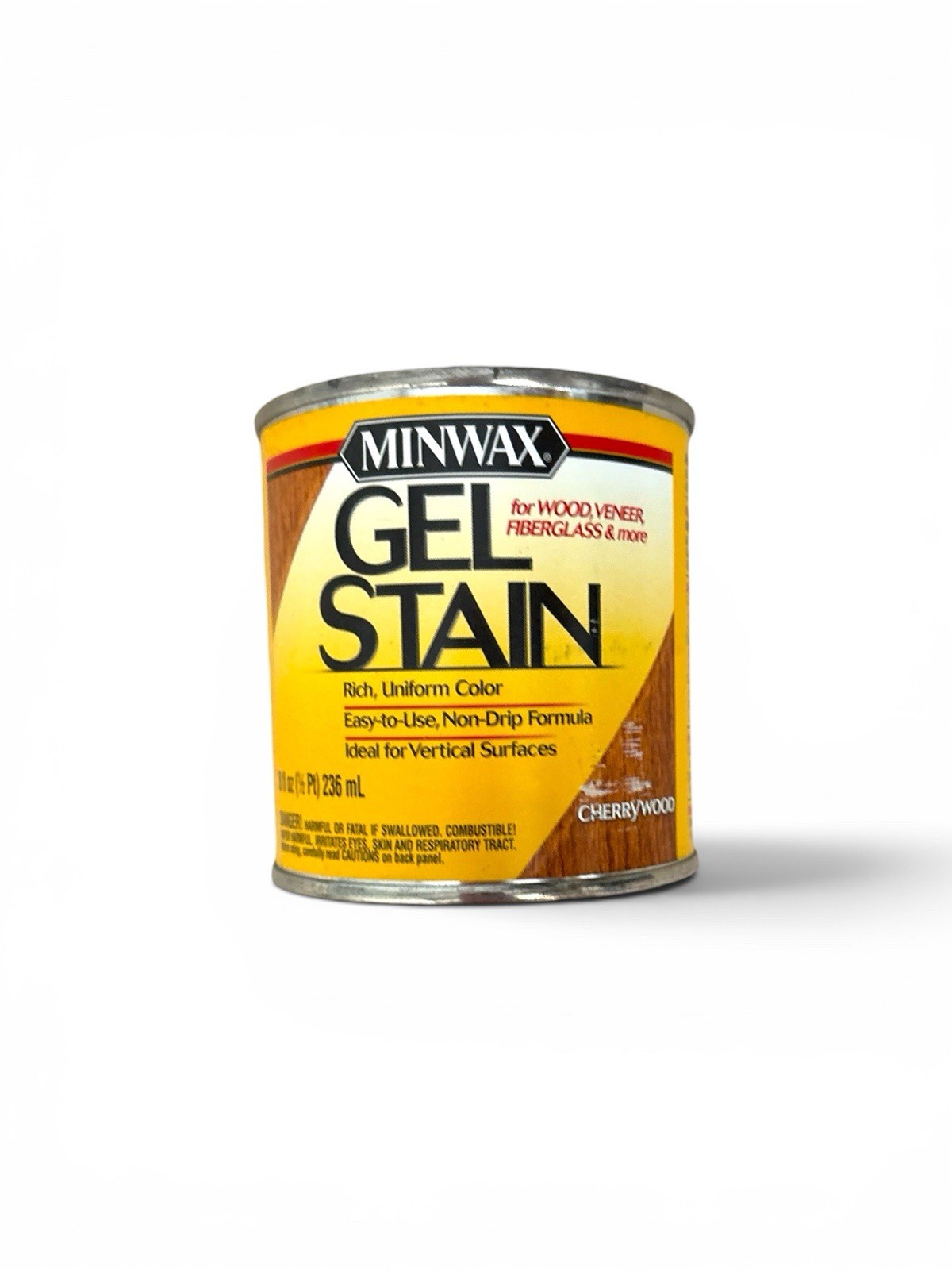 Minwax Gel Stain Cherrywood 8 fl oz 1/2 Pint Pt Interior Discontinued Weathered
