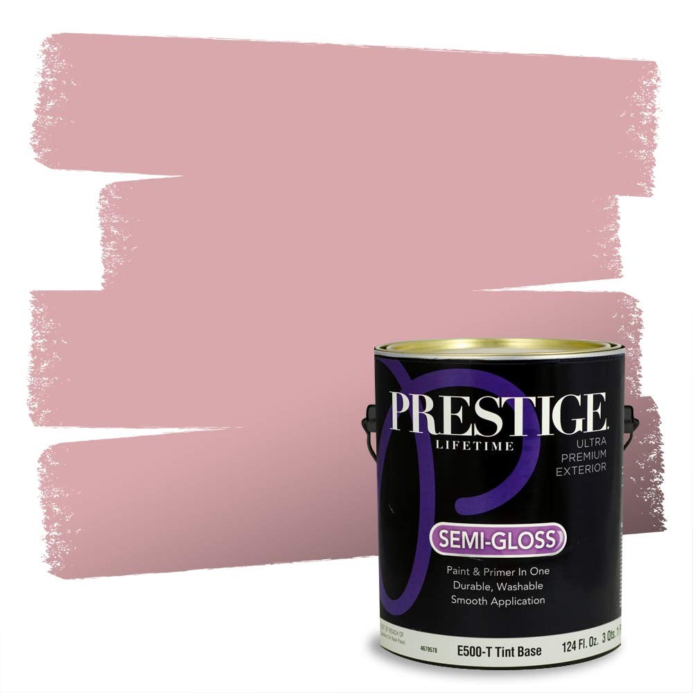 Prestige Exterior Paint And Premiumr In One Pink Parisian Semi-Gloss 1 Gallon