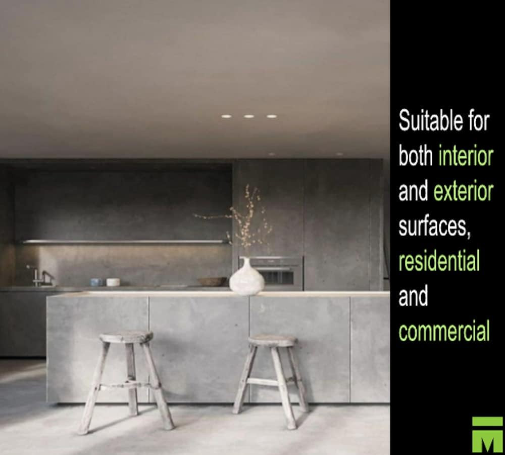 Golmex Concrete Look Plaster – Lime/Cement Finish for Walls, Interior & Exterior