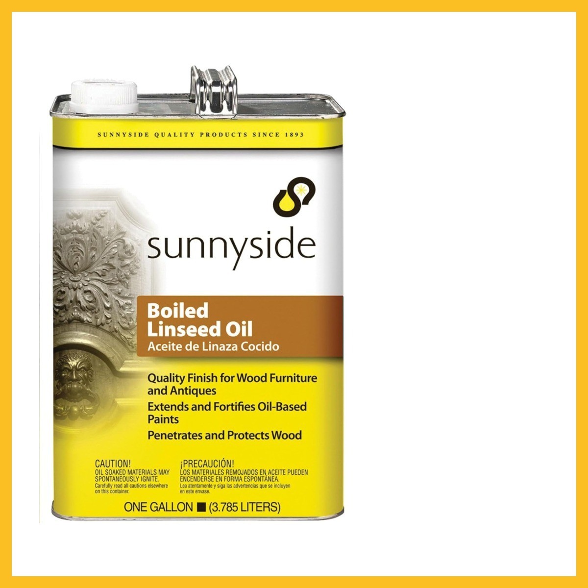Sunnyside Corporation 872G1S Boiled Linseed Oil, Gallon, 128 FL Oz