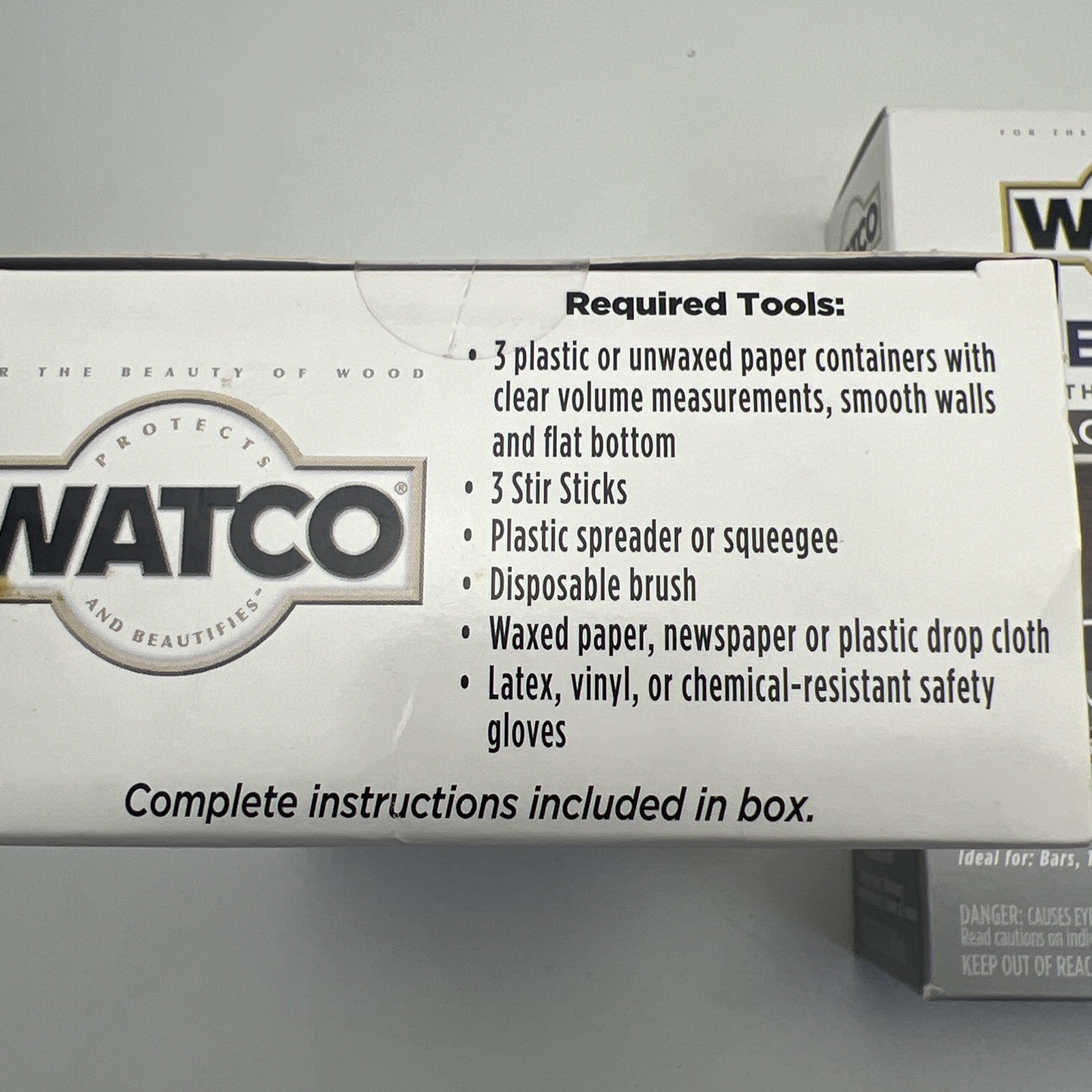 2 PACK Rust-Oleum Watco Super Glaze Pour On High Gloss Epoxy 1 Quart Aged Wood