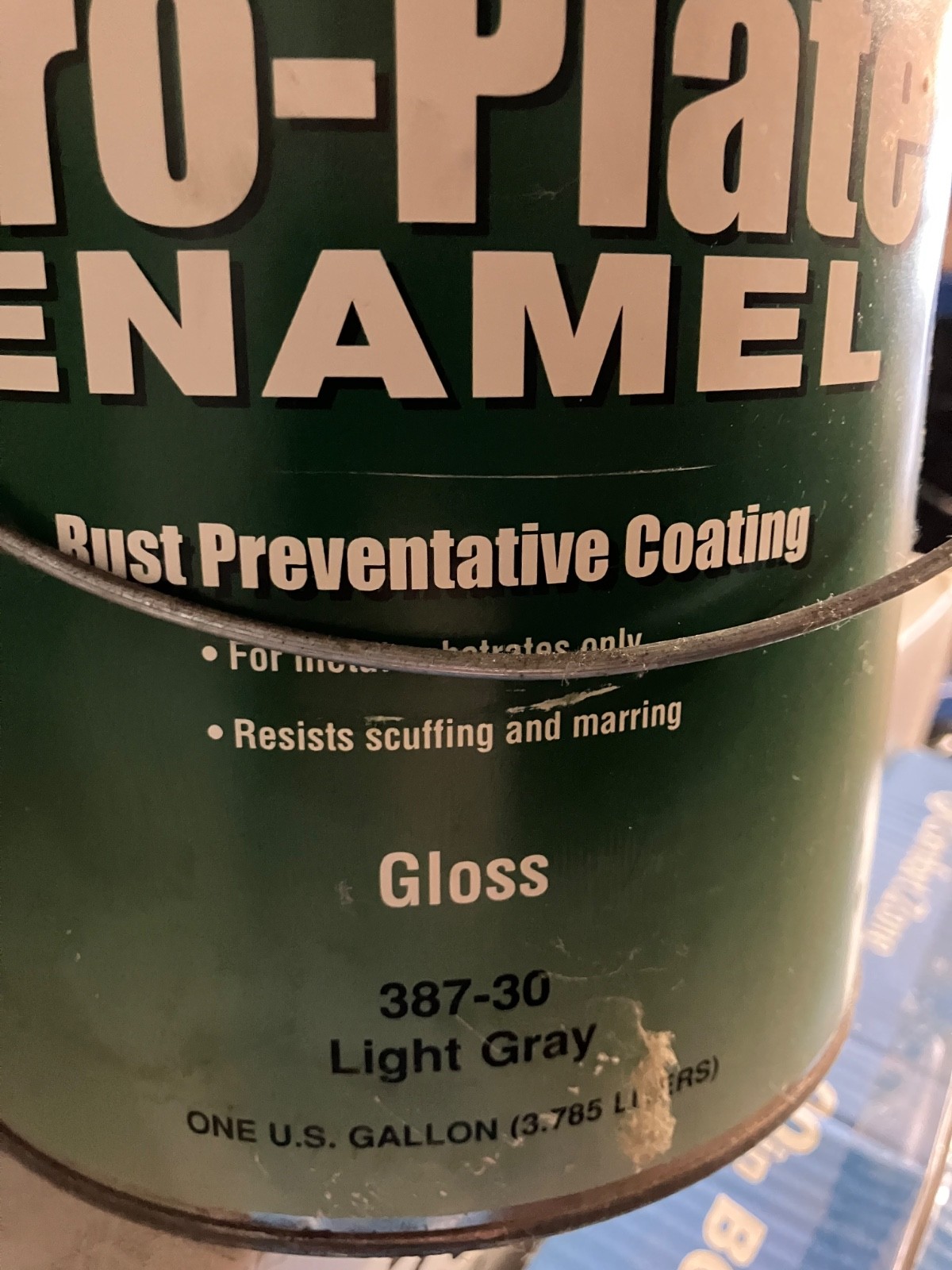 Insl-X PRO- Plate Enamel 387-30 Gallon Light Gray Gloss Rust Preventative Coat