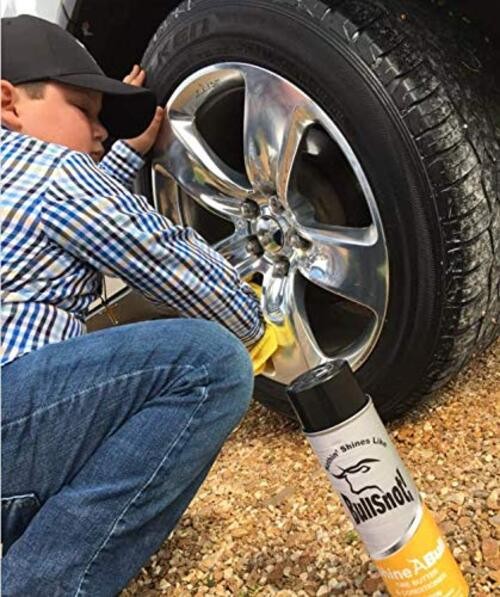 ShineABull Instant Tire Butter & Trim Gloss Spray – Silicone-Free, UV
