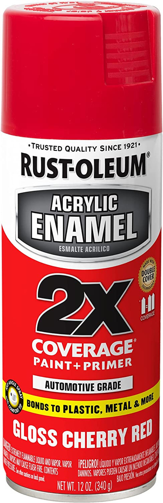 271920 Acrylic Enamel 2X Spray Paint, 12 Oz, Gloss Cherry Red
