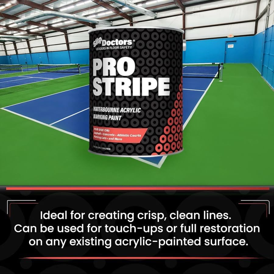 Pro Stripe Line Marking Paint – Safety Green, 1 Gallon for Courts & Lots
