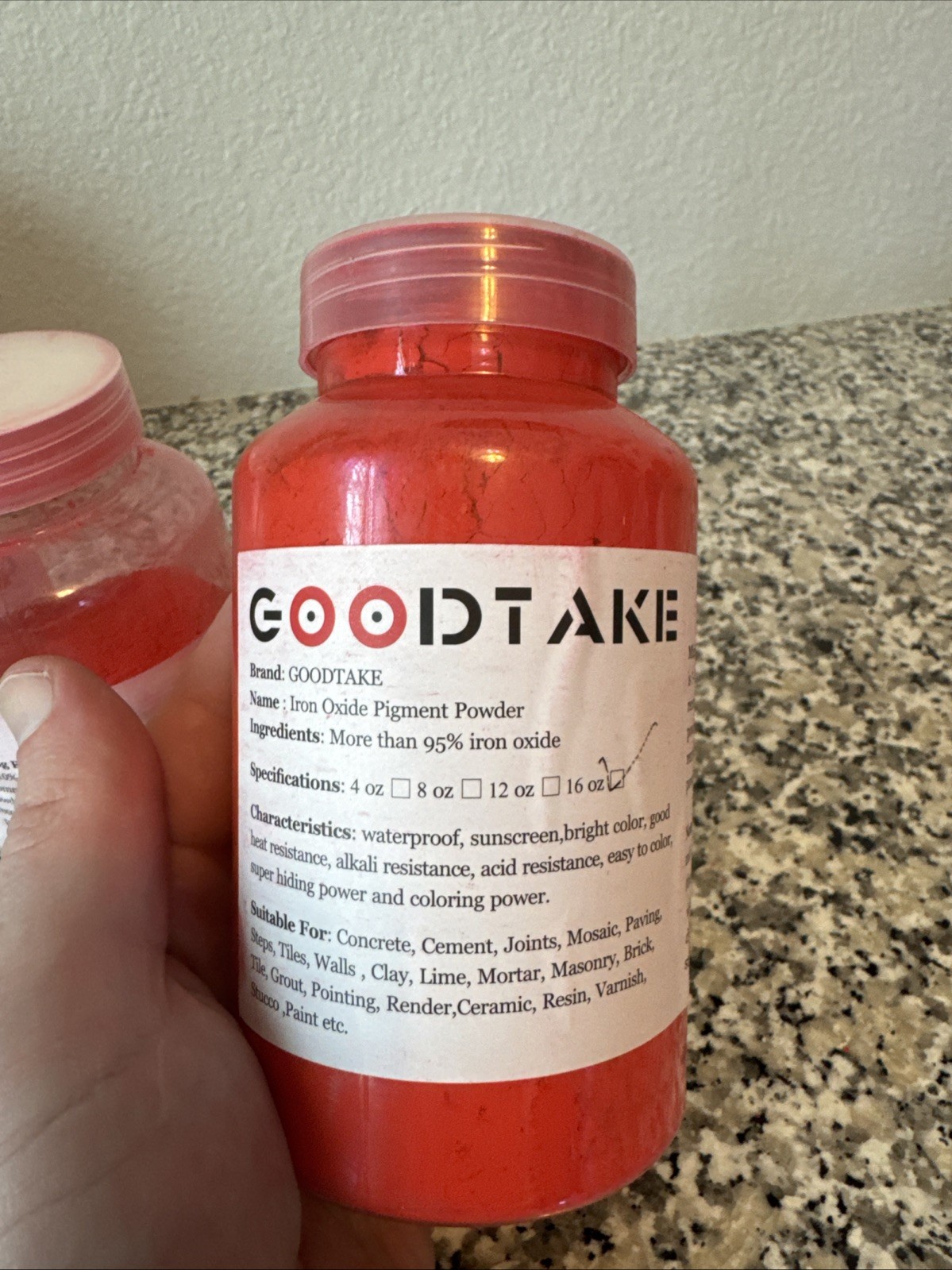 Goodtake Iron Oxide Powder Red Concrete Pigment Concrete Color Pigment For