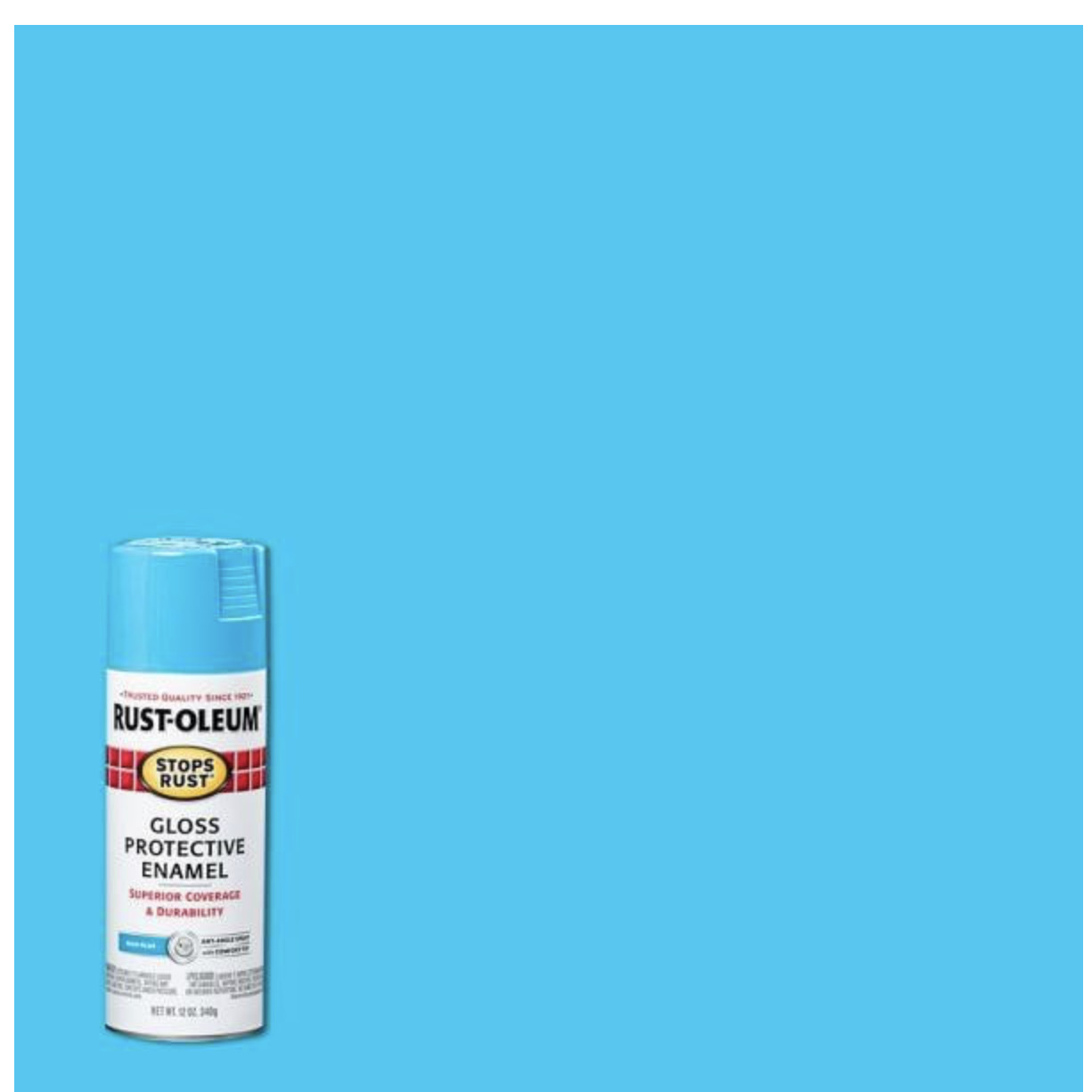 Rust-Oleum Stops Rust Spray Paint, 12-Ounce, Gloss Maui Blue, #269292