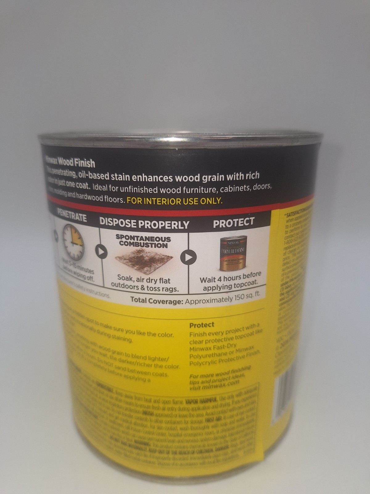 Minwax Pickled Oak 260 Wood Finish Oil-Based Wood Stain 1 Quart NEW