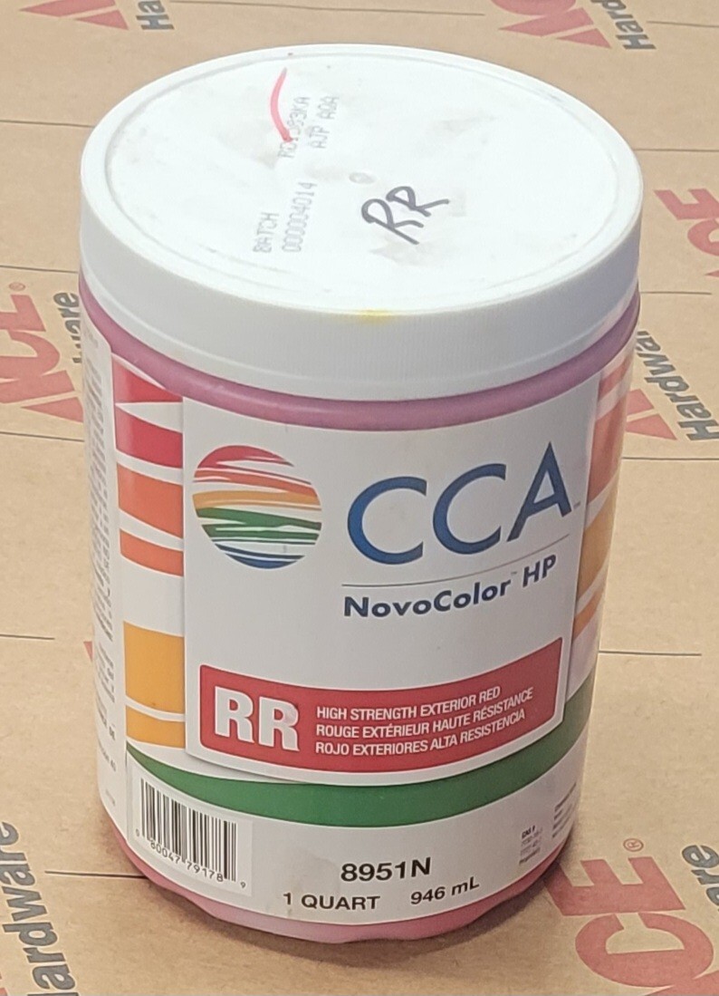 NovoColor HP CCA RR High Strength Exterior Red Paint Colorant 8951N