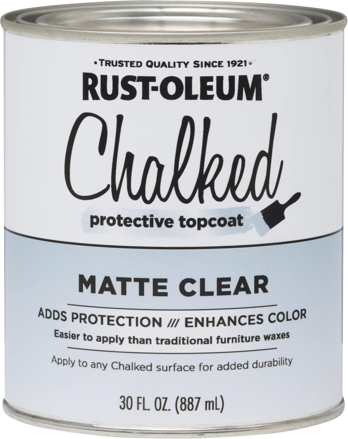 287722 Chalked Ultra Matte Interior Paint, 30 Oz, Matte Clear Topcoat