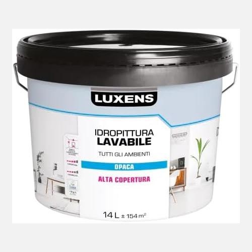 Washable Paint, LUXENS All Environments High Coverage Matte White, 14L