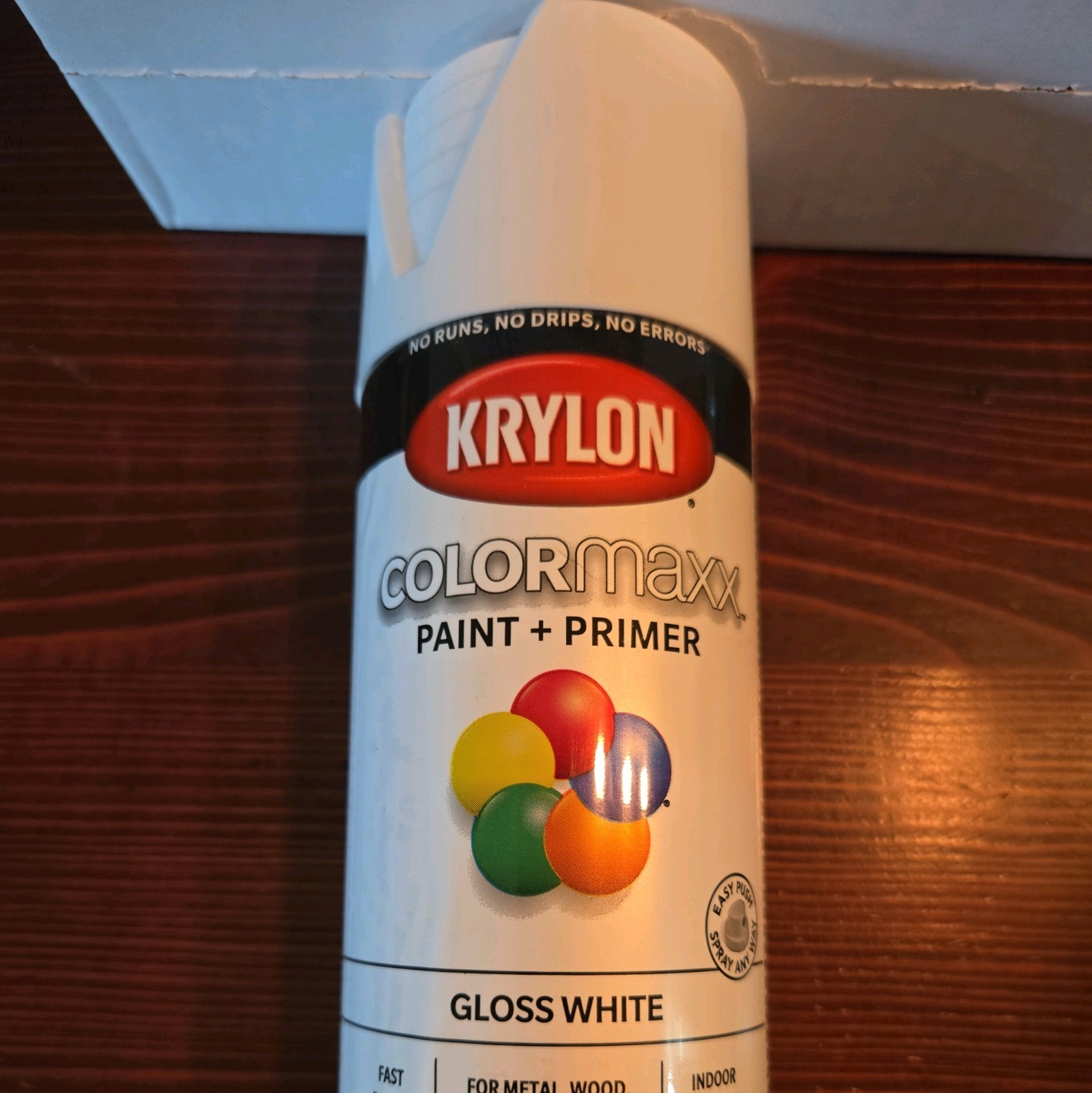 Lot Of 6 Krylon COLORmaxx Spray Paint & Primer Indoor Outdoor Gloss White 🔥 🧊