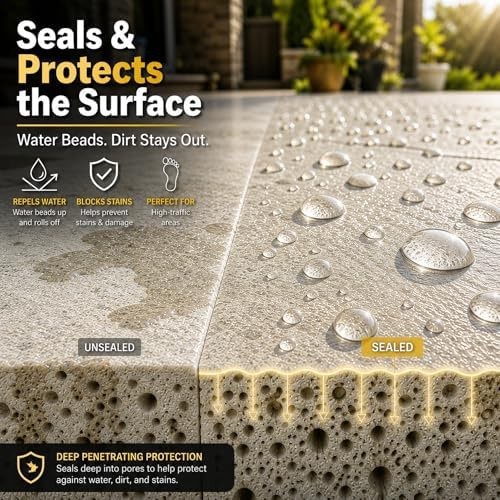 Wet Look Natural Stone Sealer. Durable, Long-Lasting Gloss Protection. Interi…
