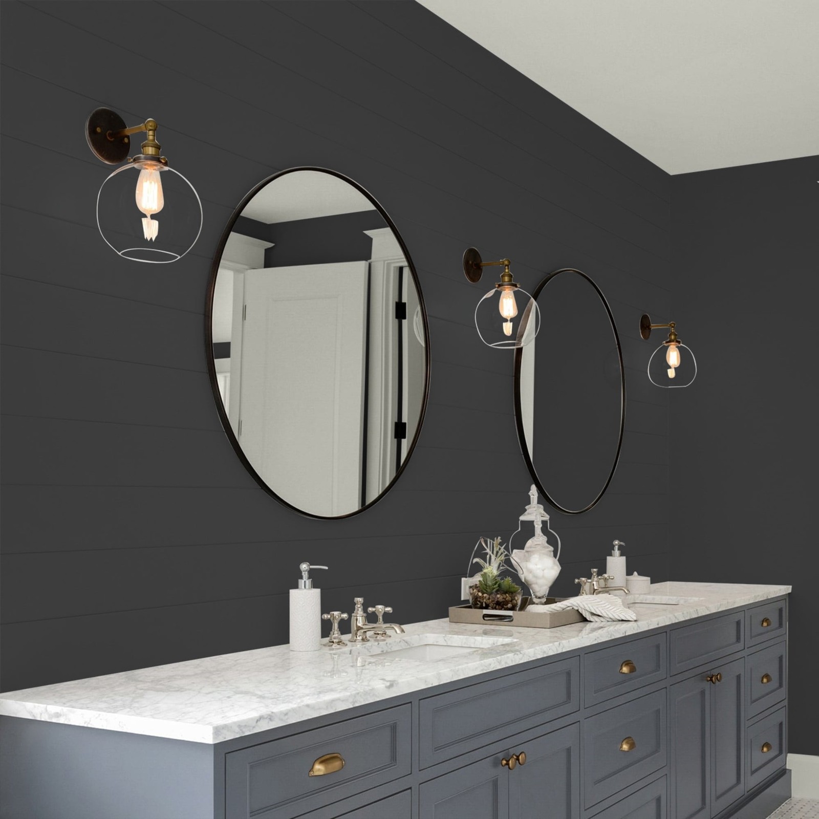 Gallon of Black Eggshell Interior Paint for Walls and Ceilings