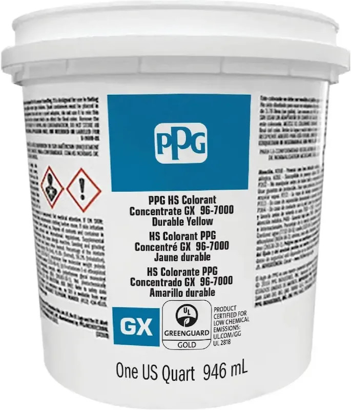 Lot of One Quart PPG 96-7000 PZ Low VOC HS Colorant LX Concentrate Raw Umber