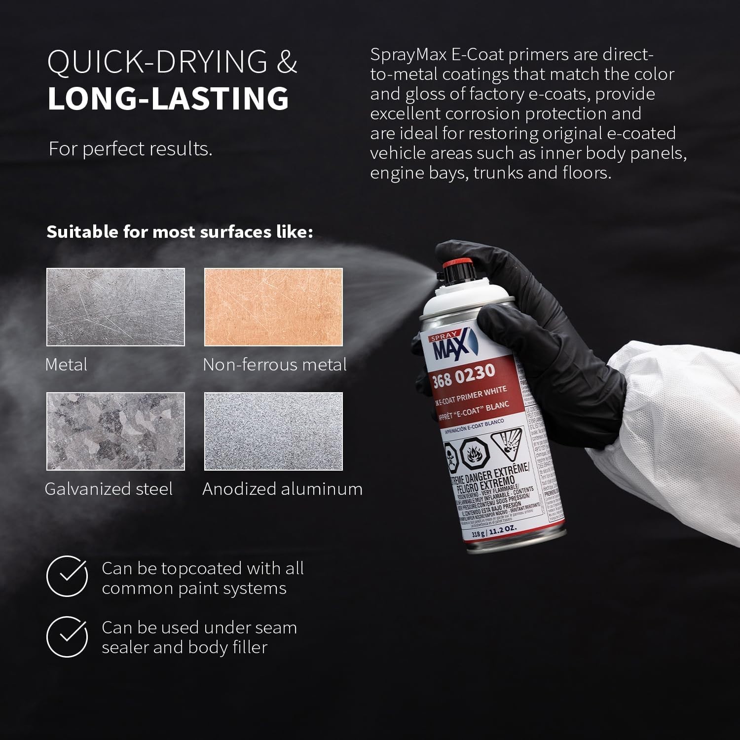 Professional Metal Primer Spray for Automotive Parts
