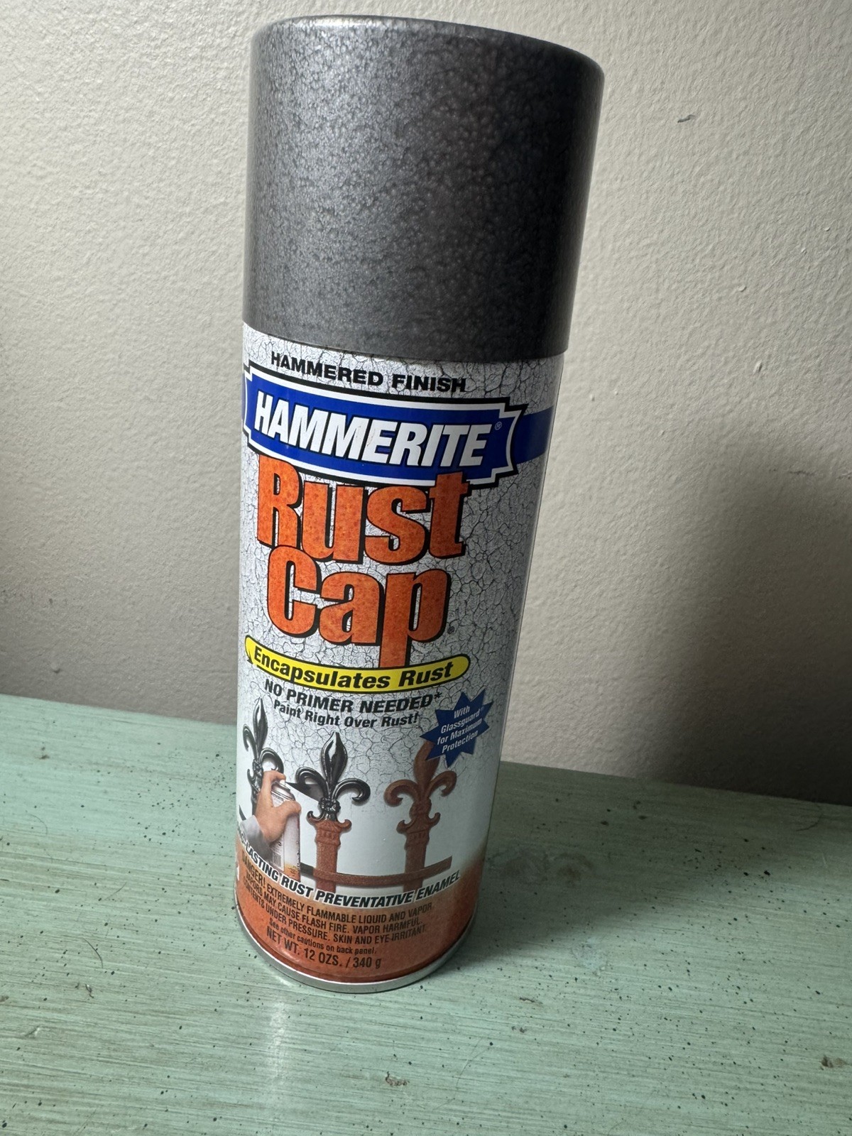 HAMMERITE Hammered Finish Spray Paint KILZ 12oz GRAY #41145 Tested x1 Old Stock