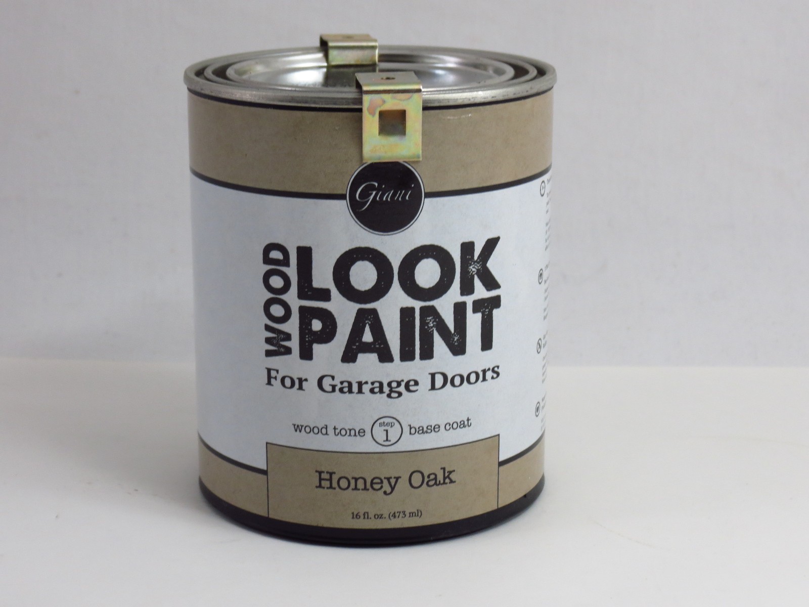 Giani Wood Look Paint for Garage Doors 16oz – Step 1 Honey Oak Base Coat