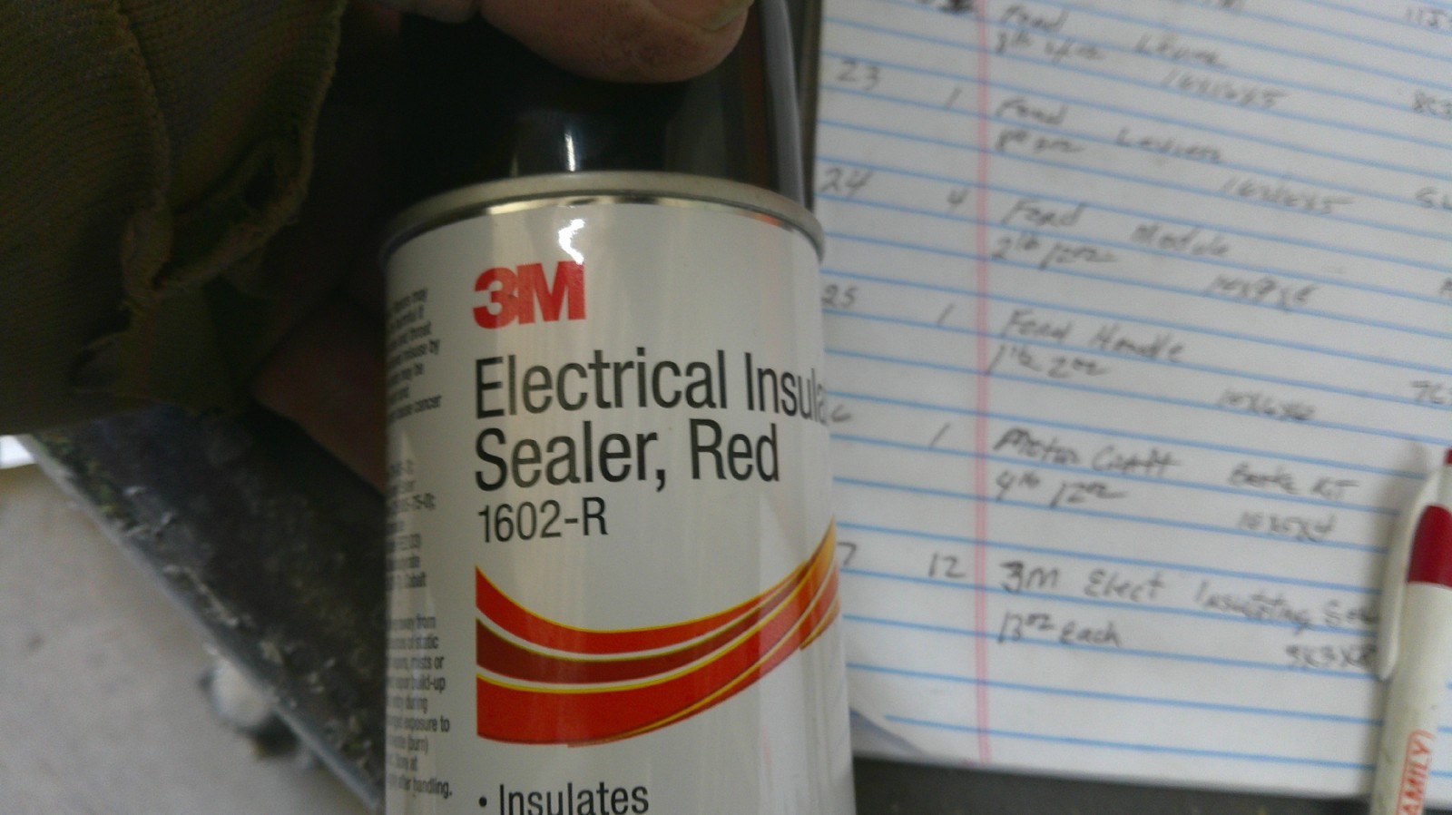 -Lot of 12- 3M 1602-R Electrical Insulating – Red