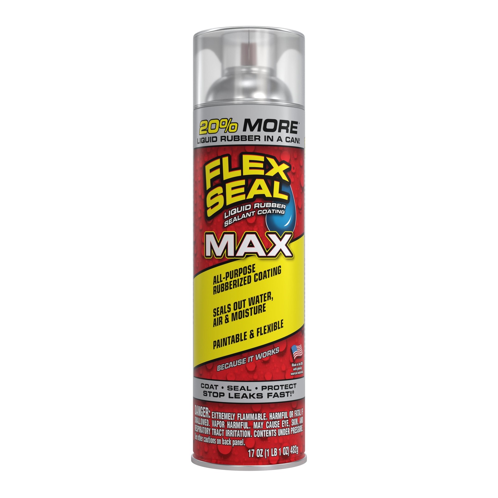 MAX 17 oz Clear Aerosol Liquid Rubber Sealant Coating