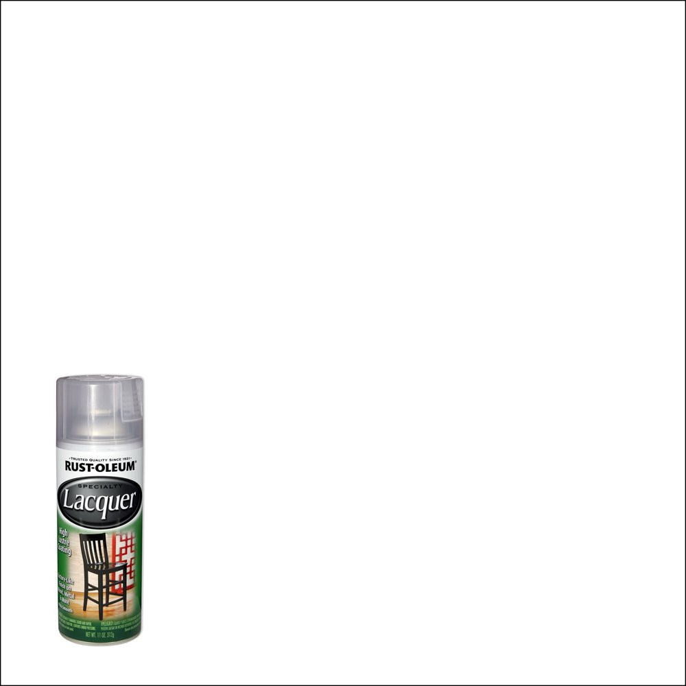 Clear Specialty Gloss Lacquer Spray Paint Rust-Oleum Wood Metal Plaster Masonry