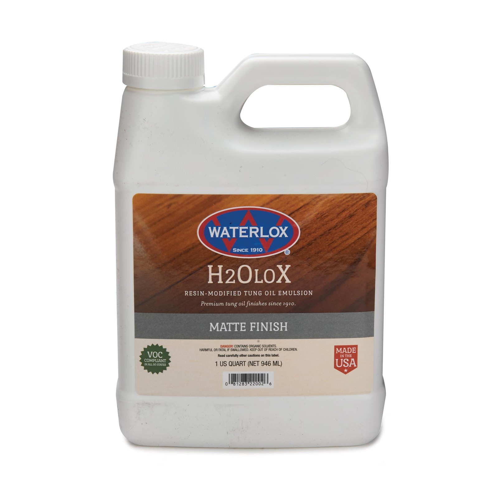 Waterlox H2OLoX Water Based – Matte Finish – Quart