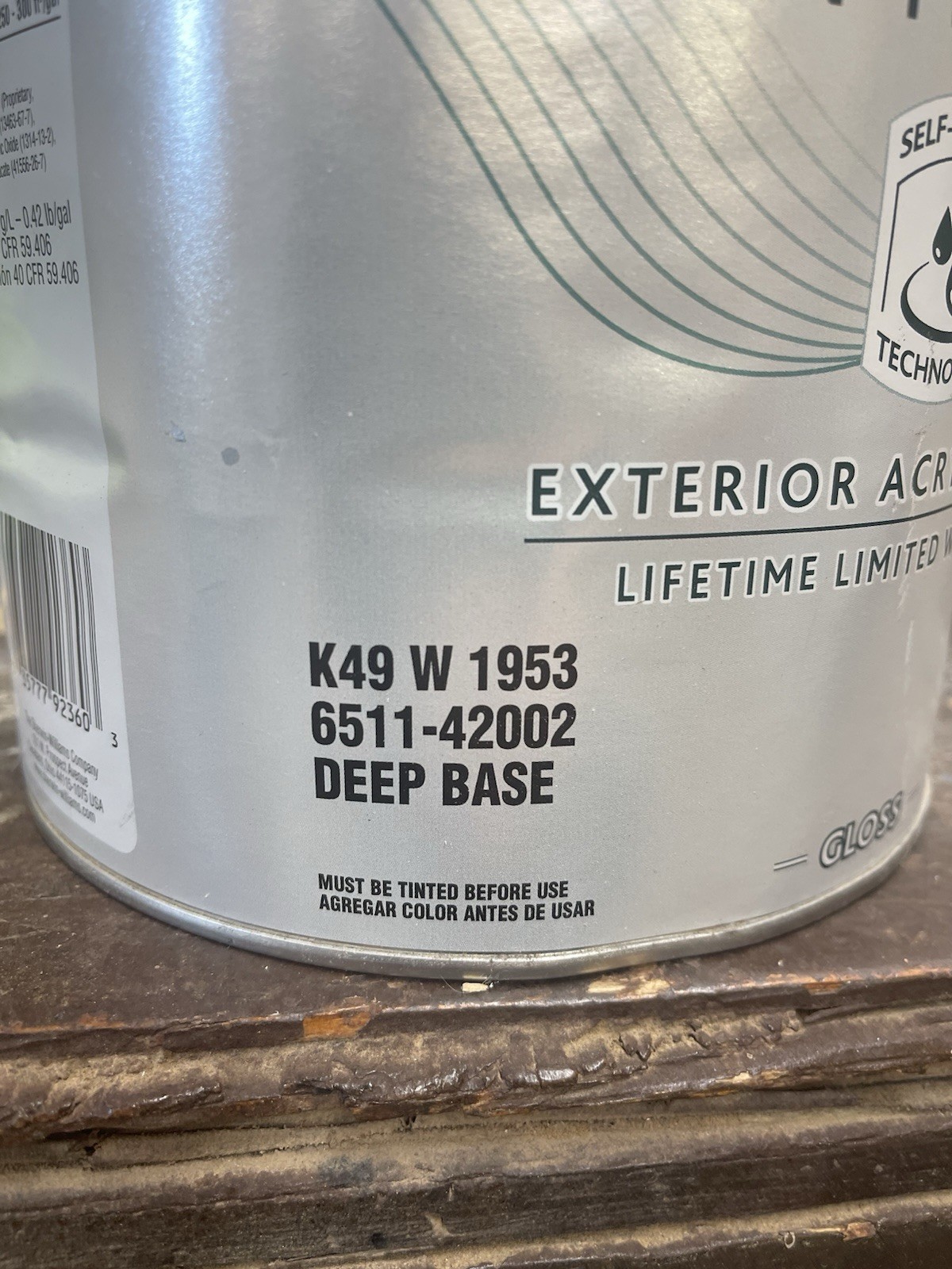 Sherwin Williams Emerald Rain Refresh Exterior Gloss Acrylic Paint/ Deep Base