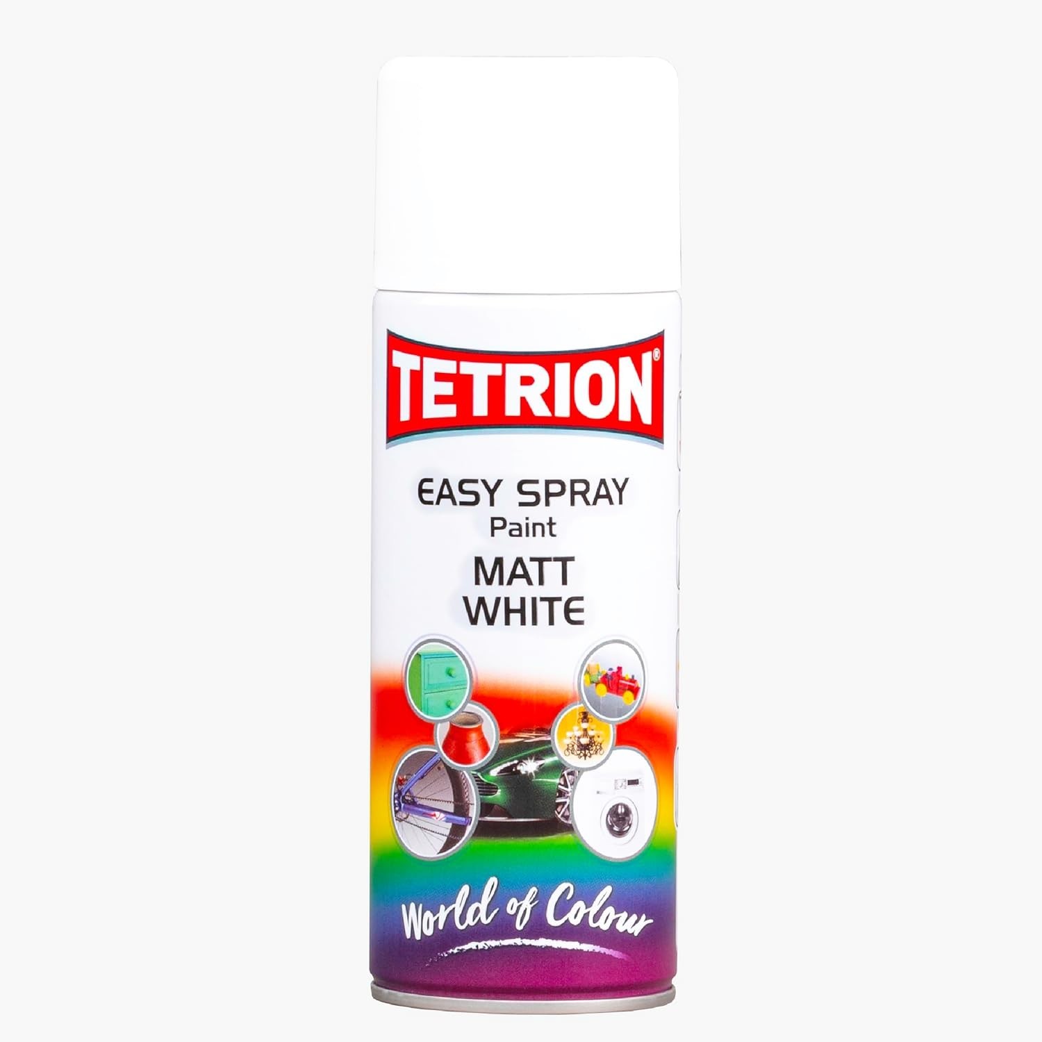 Easy Spray Paint – Matt White 400ml – All-Purpose Fast Drying Acrylic Spray f…