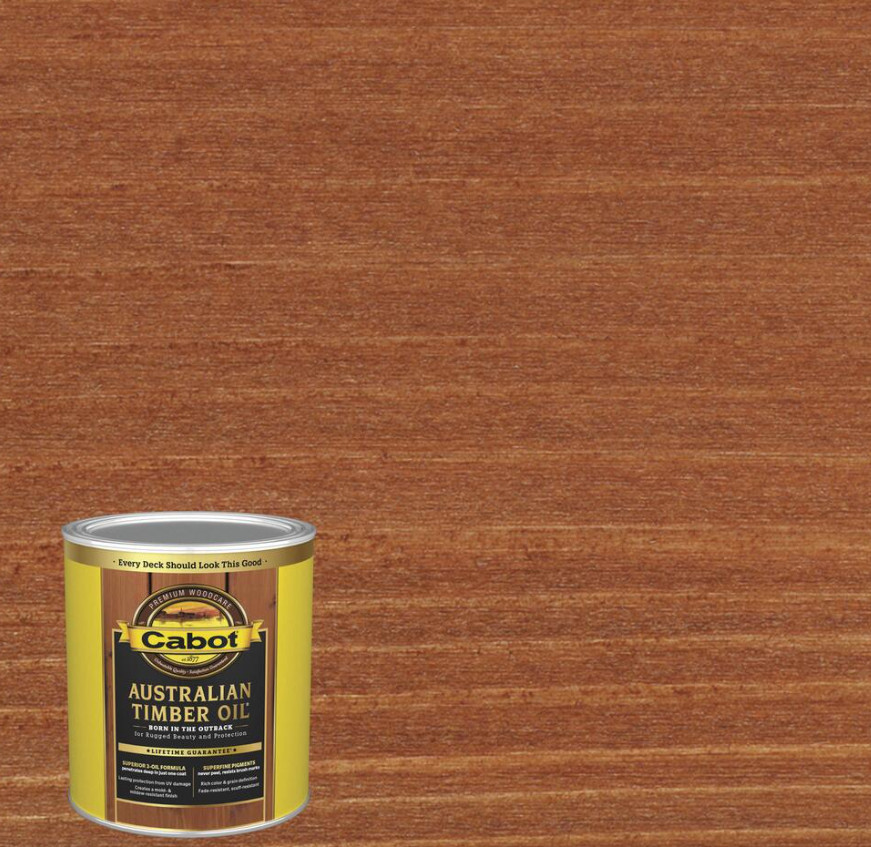 Cabot® Australian Timber Various Color Oil-Base Exterior Wood Stain – 1 qt. New