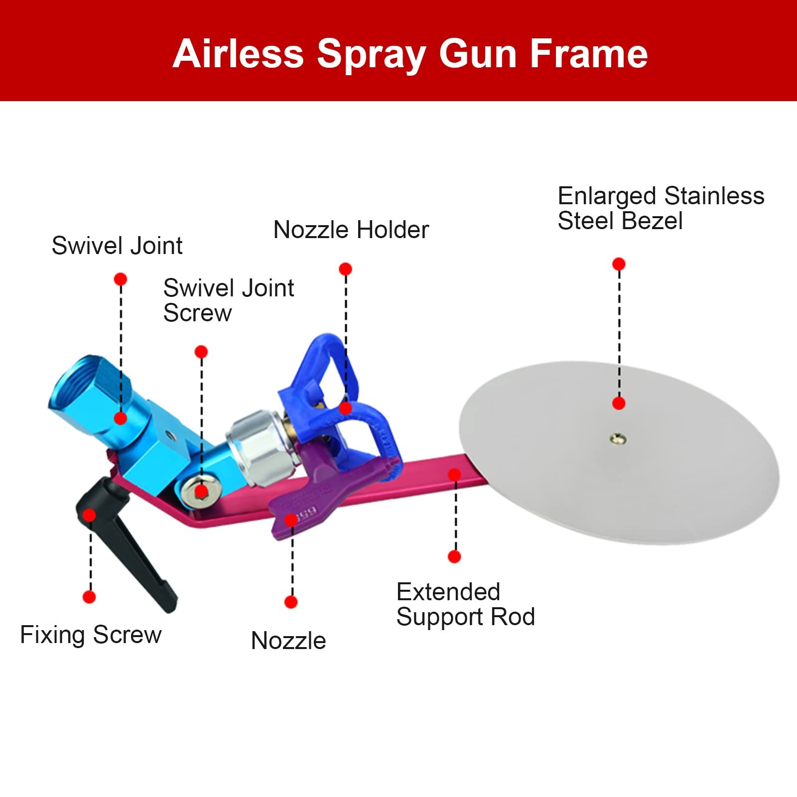 Airless Spray Guide Spray Tool Paint Accessory Extension Airless Paint Spraye…