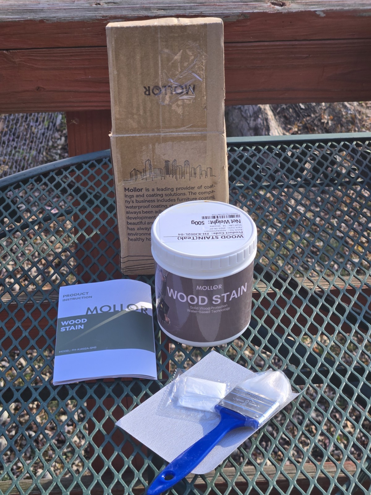 MOLLOR Wood Stain Teak 500g FH-KJOO2A