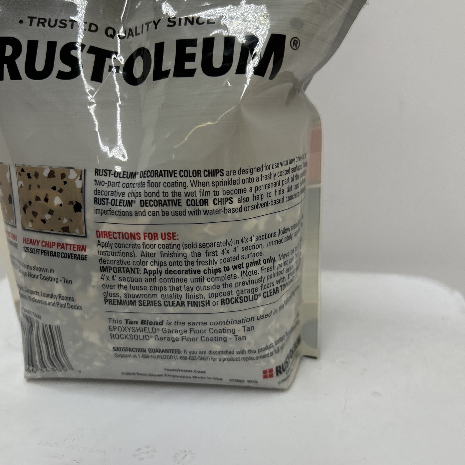 Rust-Oleum 312447 Decorative Color Chips, 1 Pound (Pack of 1), Tan Blend