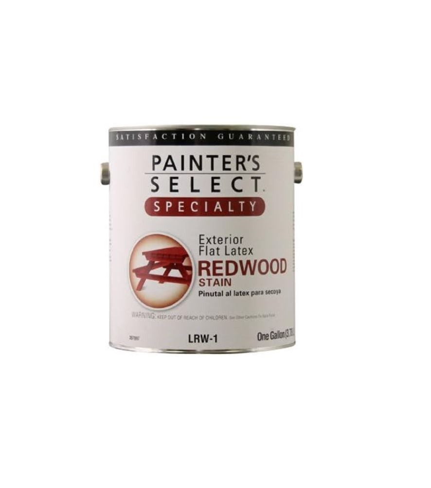 Painters select Specialty Exterior Latex Redwood Stain 1 Gal LRW-1