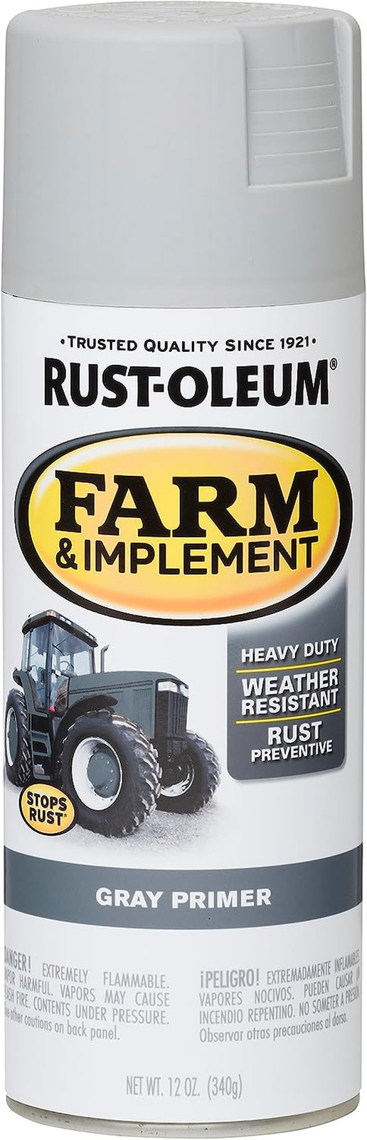 280146 Farm & Implement Spray Primer 12 Oz, Gray Primer