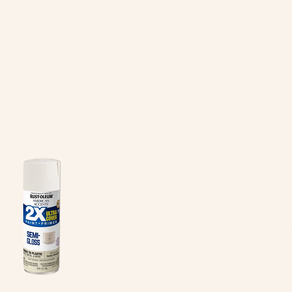 Multi-Surfaces 2X Ultra Cover Semi-Gloss Ivory Bisque Spray Paint Smooth Look