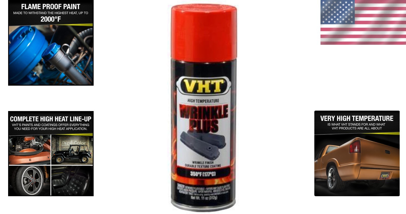 Durable 11 oz Wrinkle Plus Spray Paint in Red – Fast Drying for Metal Projects