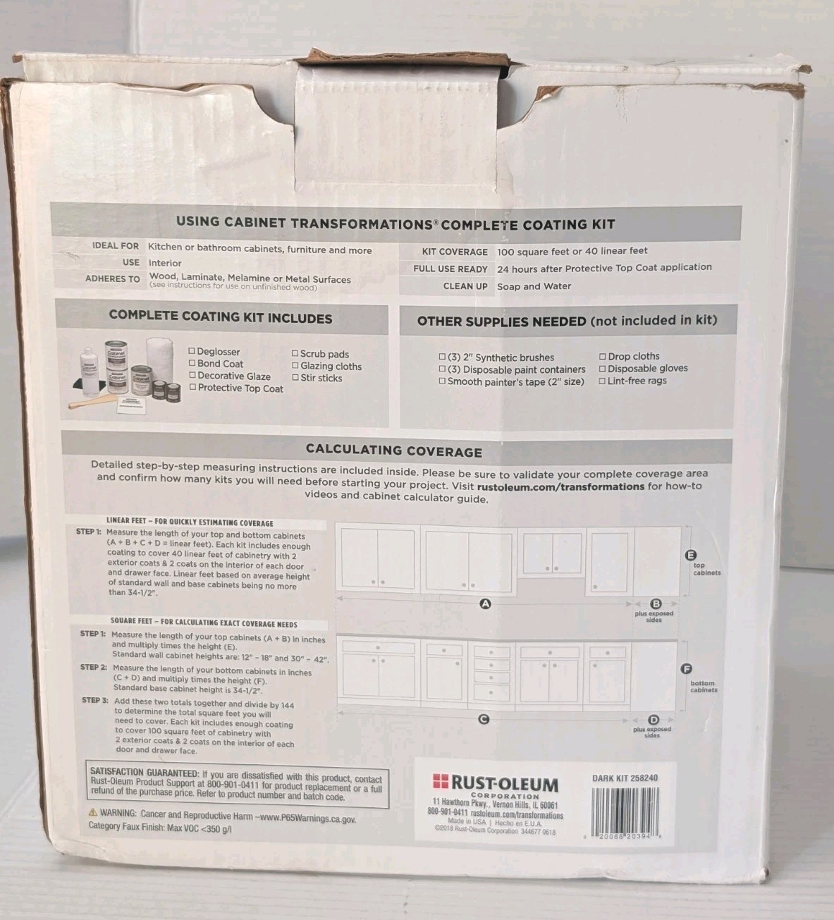 Rust-Oleum Furniture Transformations Complete Coating Kit Dark Tint Base