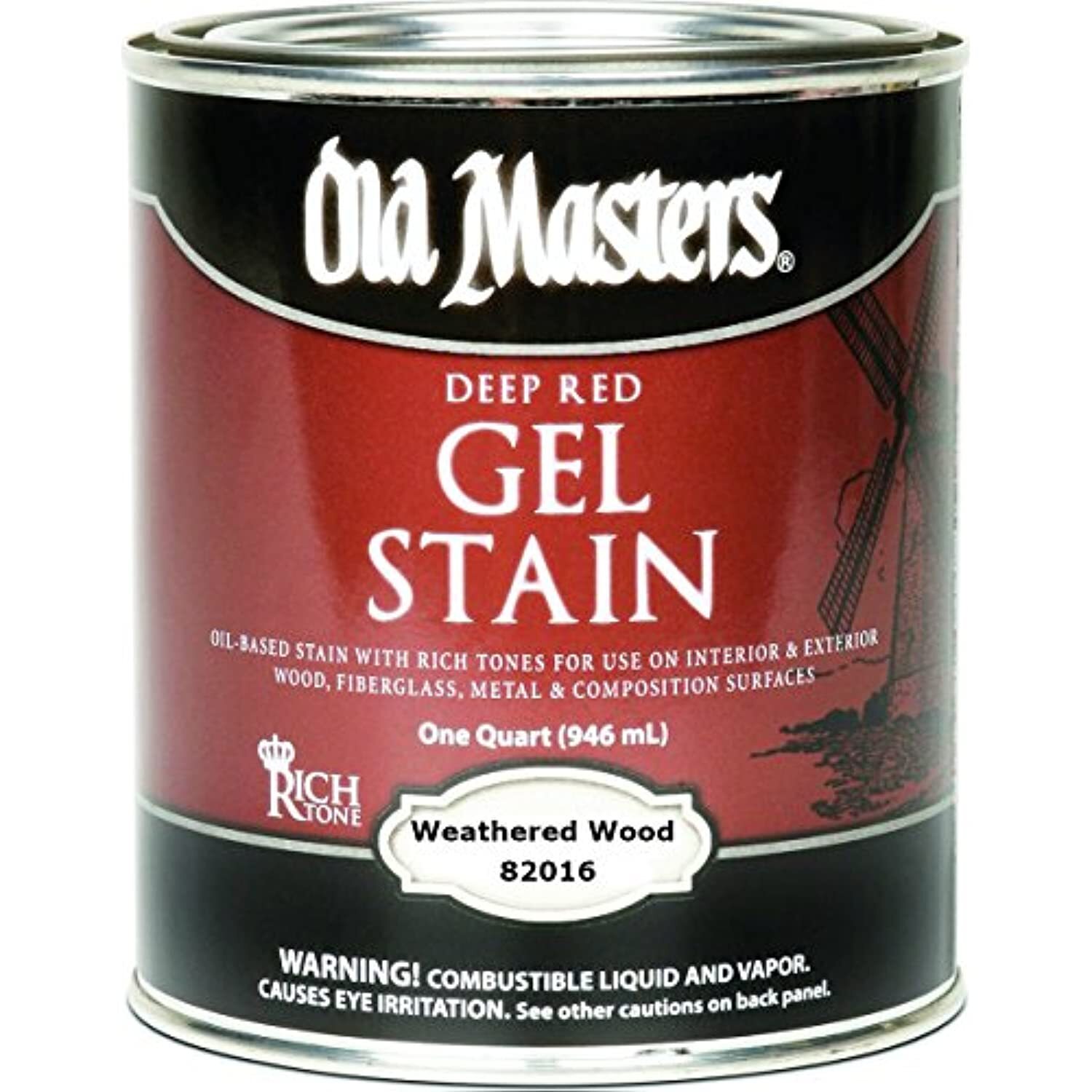 Old Masters Semi-Transparent Weathered Wood Oil-Based Alkyd Gel Stain 1 Qt. –