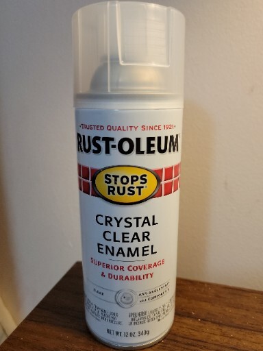 Rust-Oleum CRYSTAL CLEAR ENAMEL 7701830 Protective Spray Paint 12oz NEW Aero
