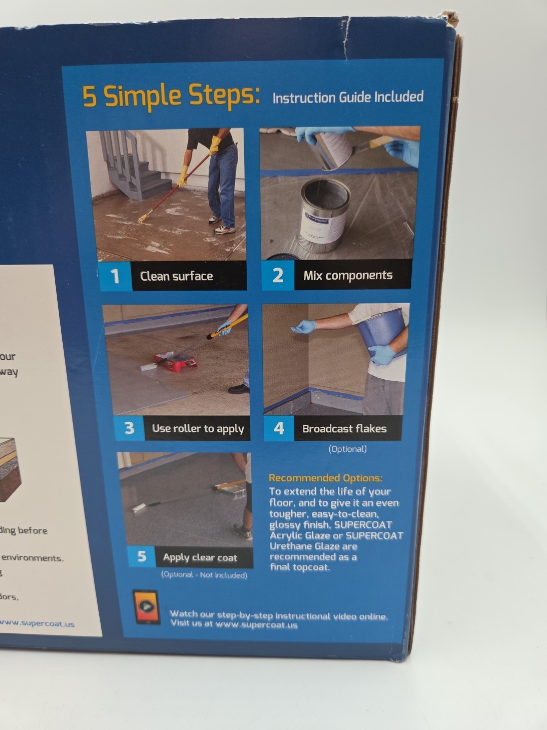 Supercoat Professional Strength Floor Coating (Slate Gray) For Garage Floors