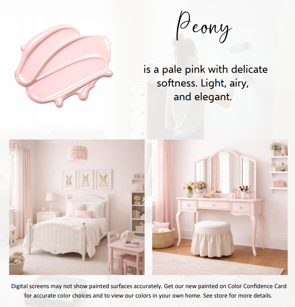 ALL-IN-ONE Paint by Heirloom Traditions – Peony (Pale Pink) – 32 Fl Oz