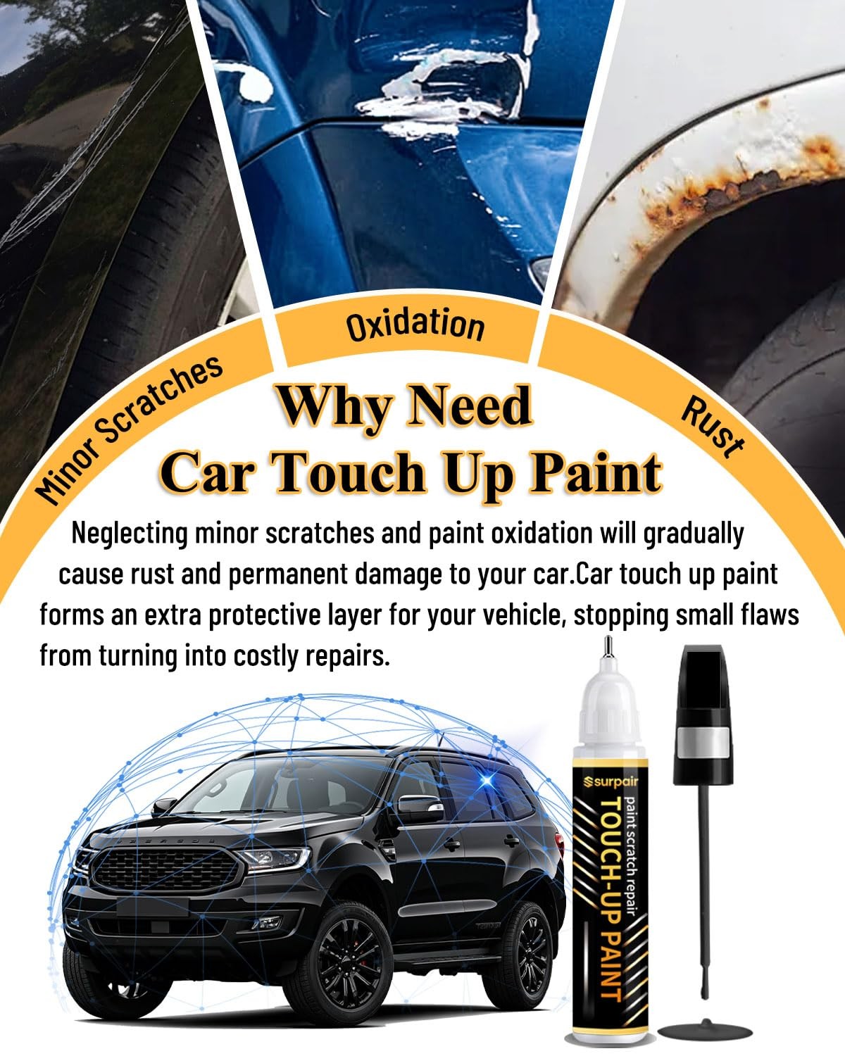 Surpair Tesla Midnight Silver (PMNG) Touch up Paint