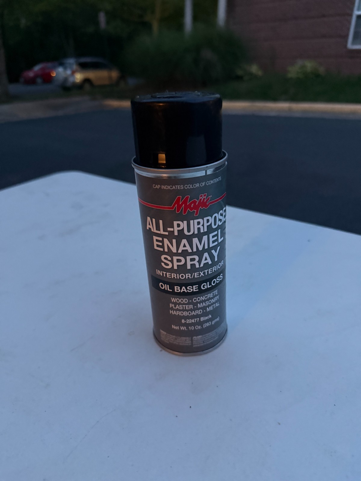 Majic All-Purpose Enamel Spray Paint – Black (Gloss) – 10 oz.