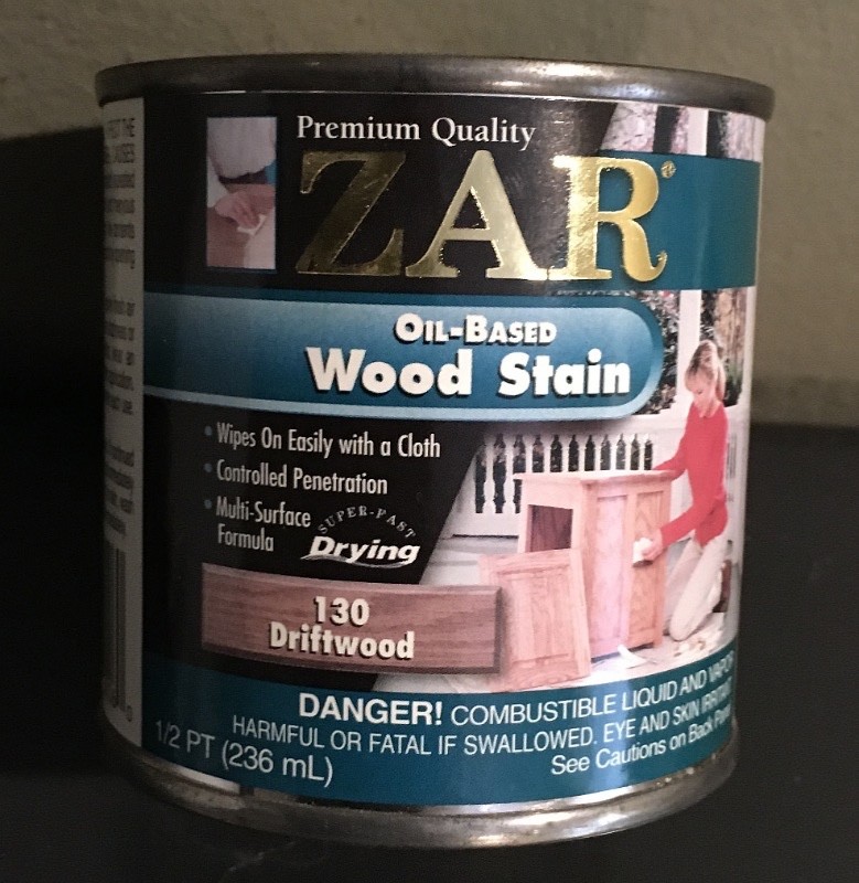 Zar Interior Stain 130 Driftwood 1/2 pint, Discontinued Half Pint NEW