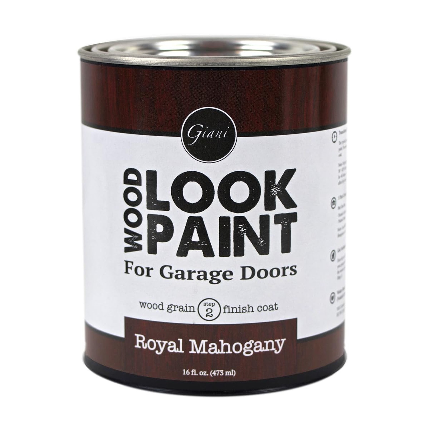 Giani Wood Look Paint for Garage Doors- Step 2 Wood Grain Finish Coat, Pint (…