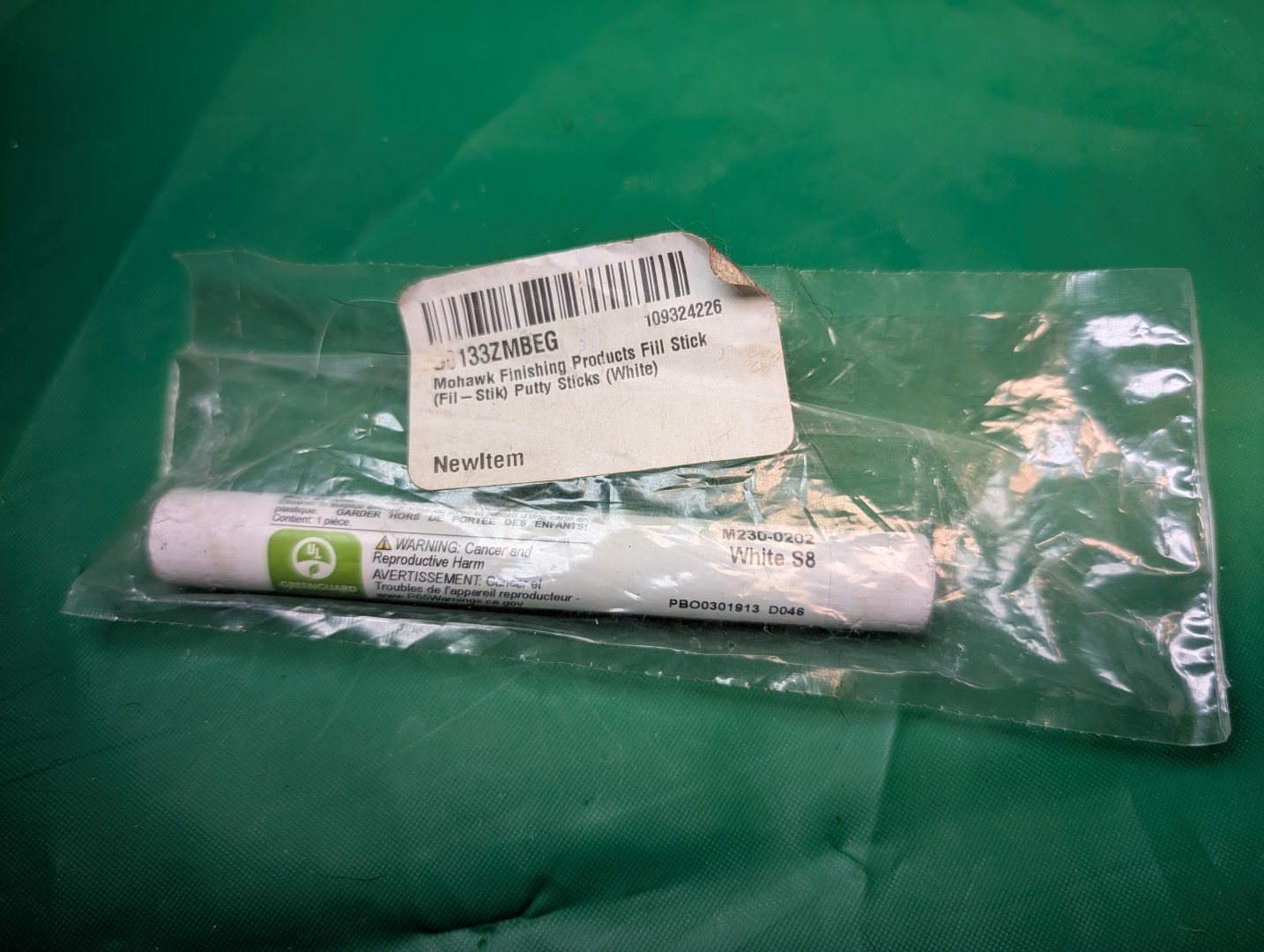 Mohawk Finishing Products Fil-Stik Putty Stick White S8 M230-0202 New