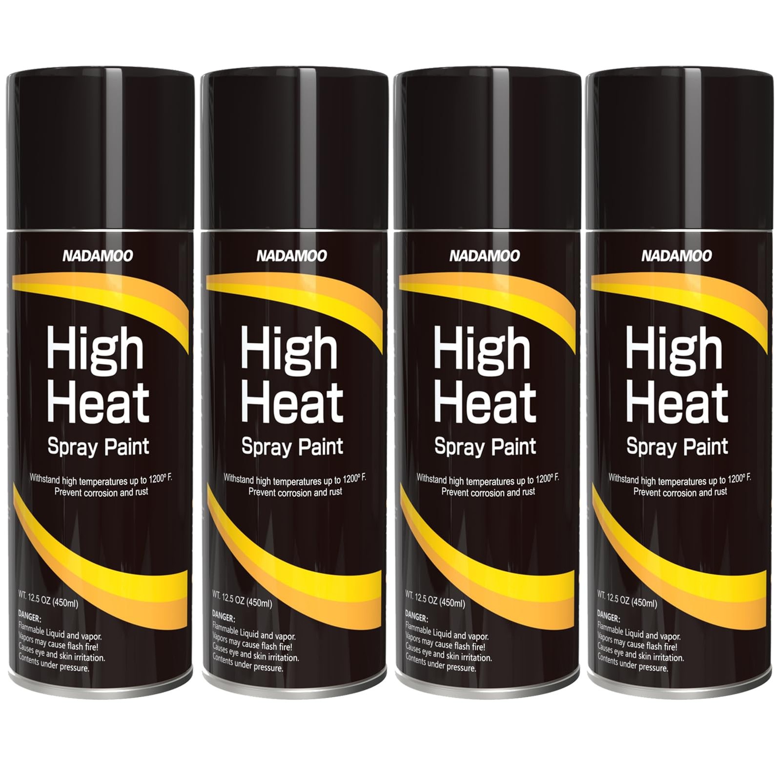 NADAMOO High Heat Spray Paint for Metal, Matte Finish BBQ & Stove Aerosol Pai…