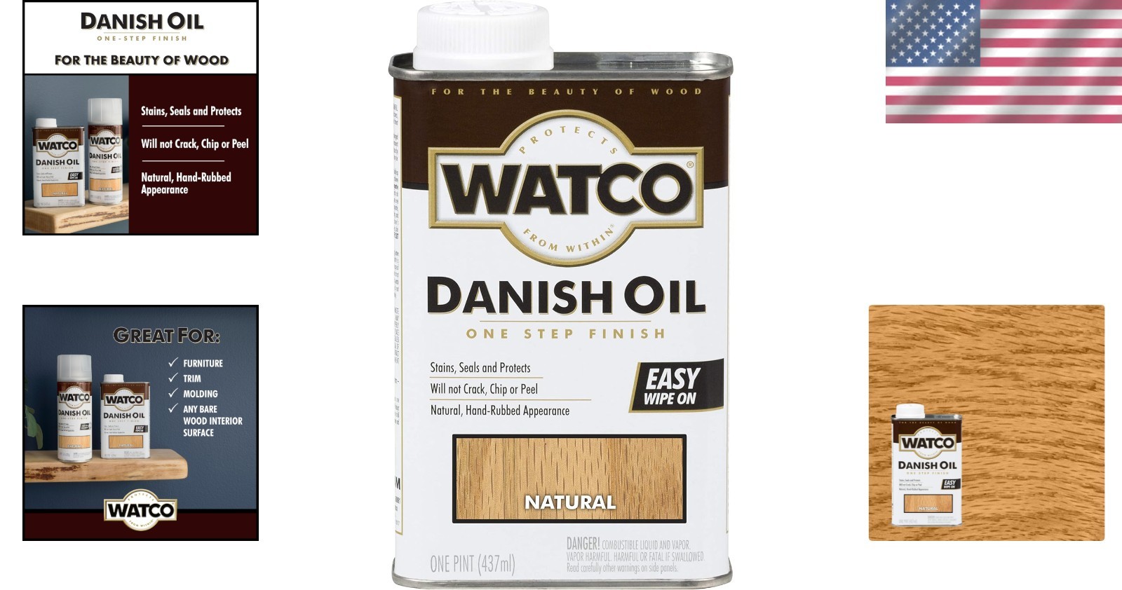 Watco Danish Oil Finish, 16 Fl Oz – Rustically Enhance Your Wood’s Beauty
