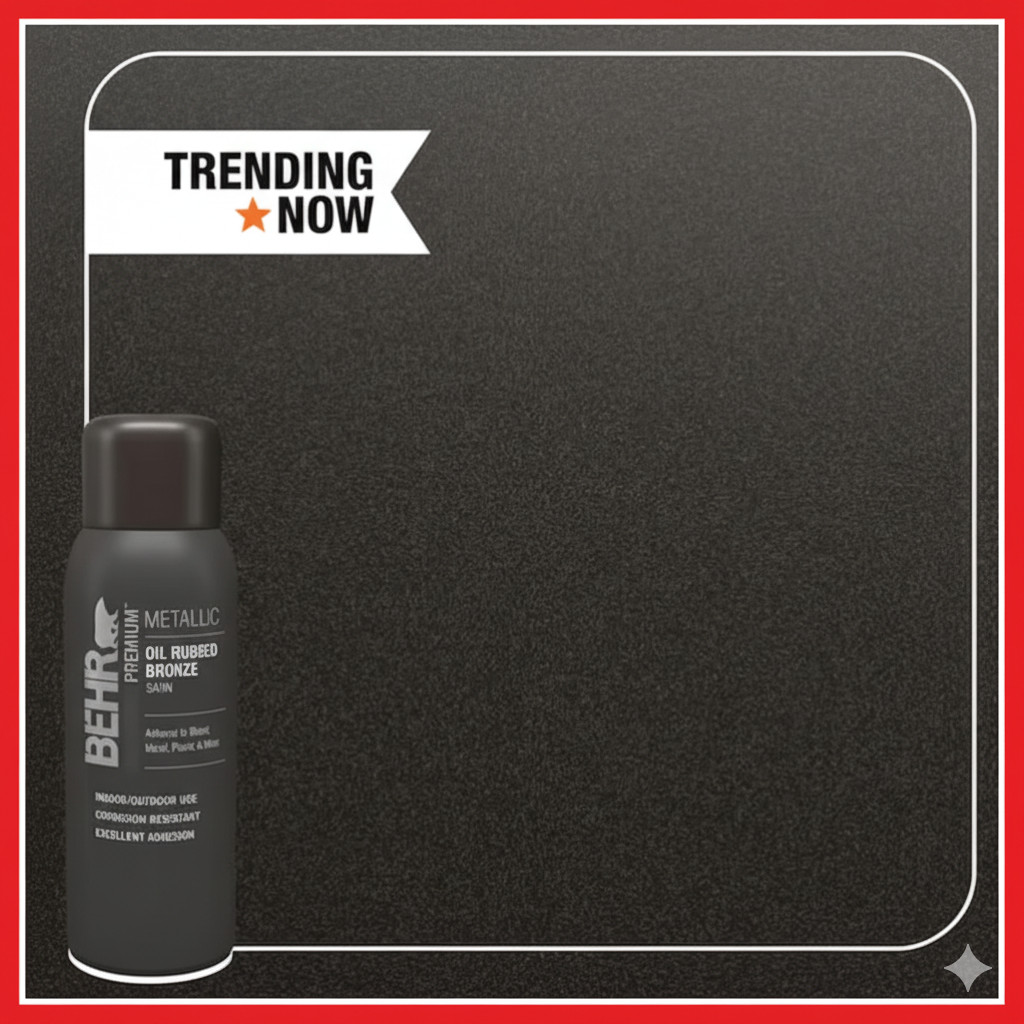 11 Oz Oil Rubbed Bronze Satin Interior/Exterior Metallic Spray Paint Aerosol NEW